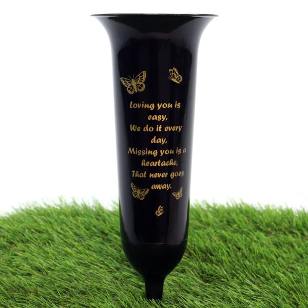 Black Grave Vase