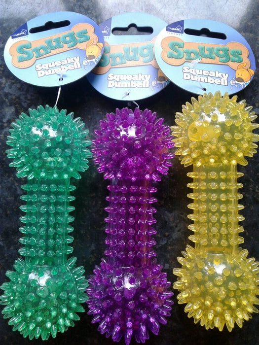 Flashing and Squeaky Tri Spike Dog Toy