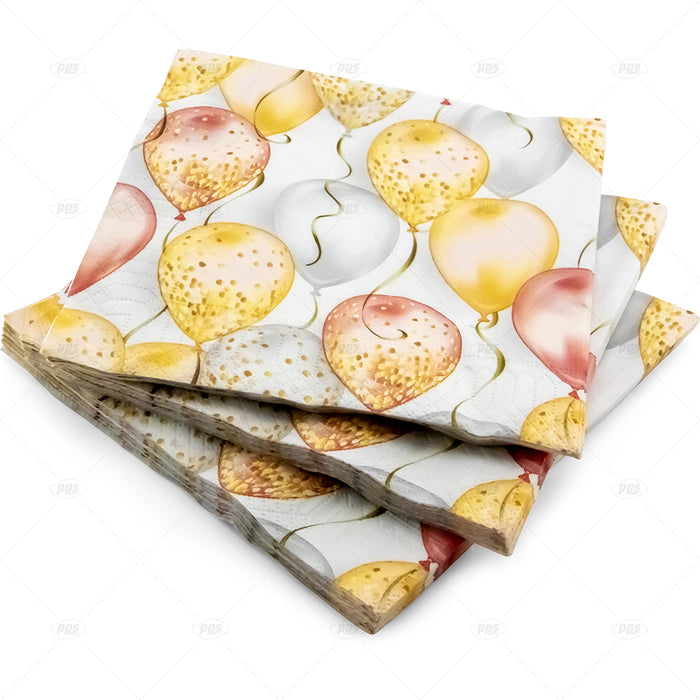 Balloon Design Napkin 33cm 20pc