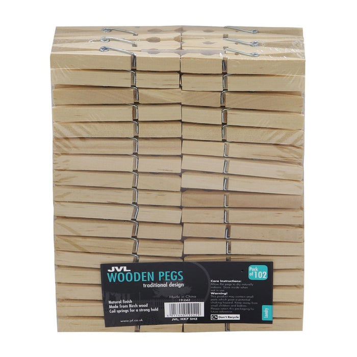 Wooden Pegs 102pc