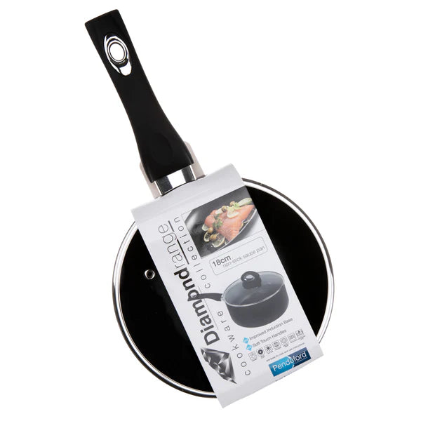 Sauce Pan & Glass Lid 18cm
