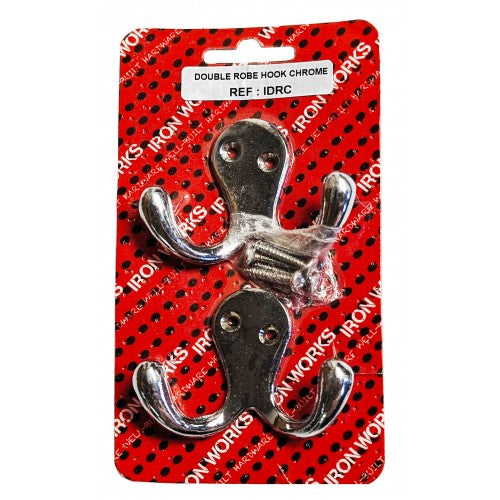 Double Robe Hook Chrome
