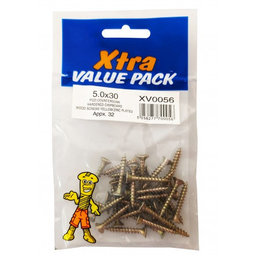 Chipboard Screws 5.0 X 30