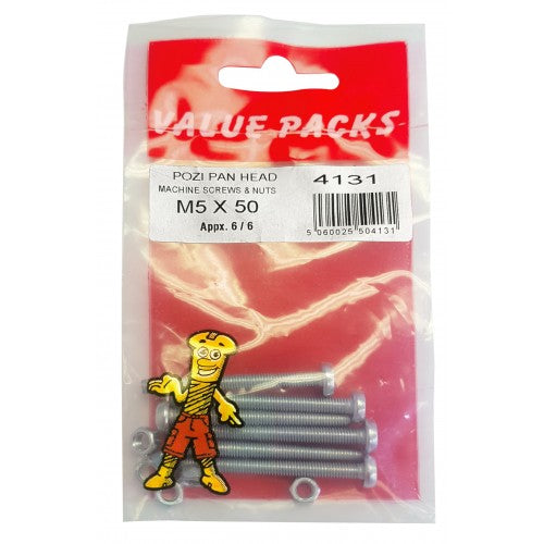 Pozi PAN Machine Screws & Nuts