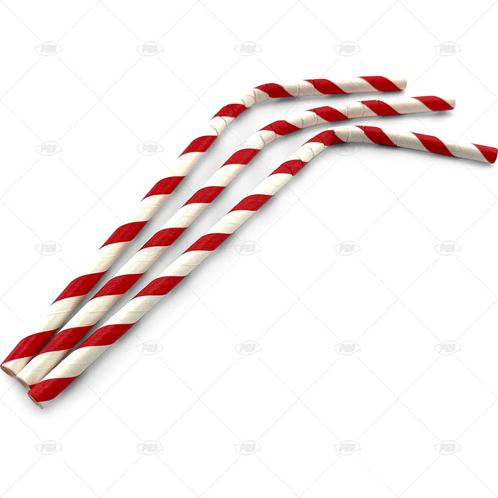 Paper Bendy Straw 50pc