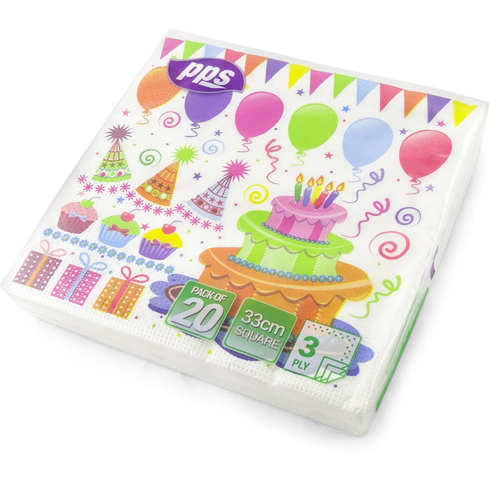 Party Design Napkin 33cm 20pc
