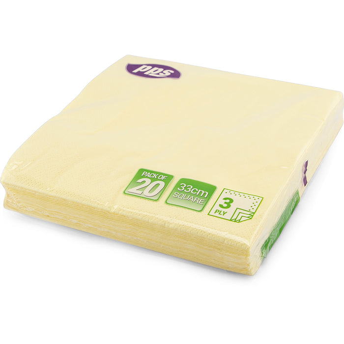 Champagne Napkin 33cm 20pc