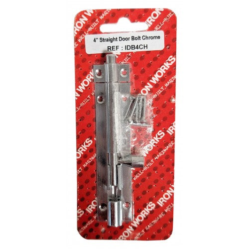 Door Bolt Chromed 4''