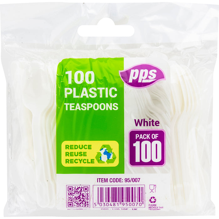Reusable Plastic Teaspoon 100pc