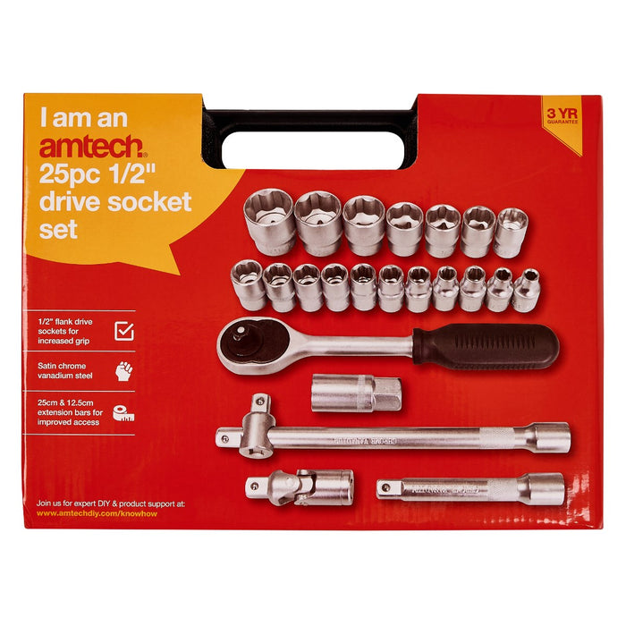 Drive Socket set 25pc 1/2"