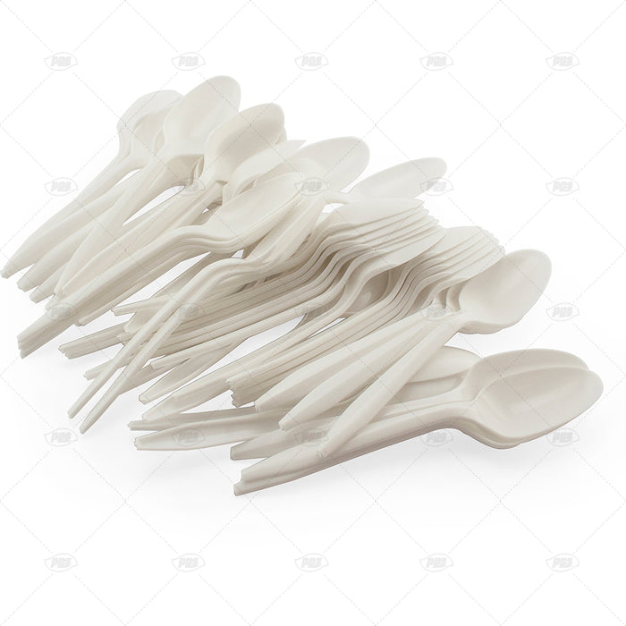Reusable Plastic Teaspoon 100pc