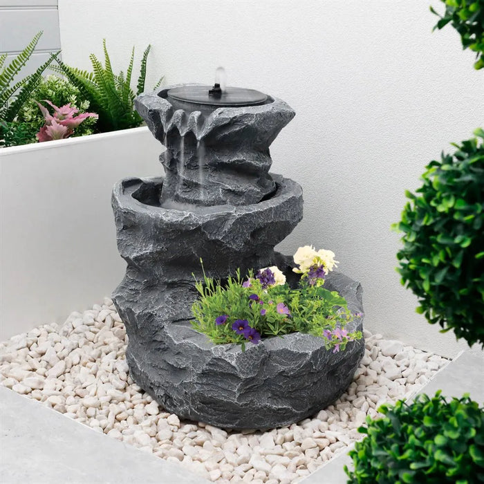 Solar panel shop water feature