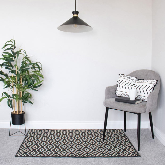 Everley Indoor Rug 80 X 120cm Monochrome