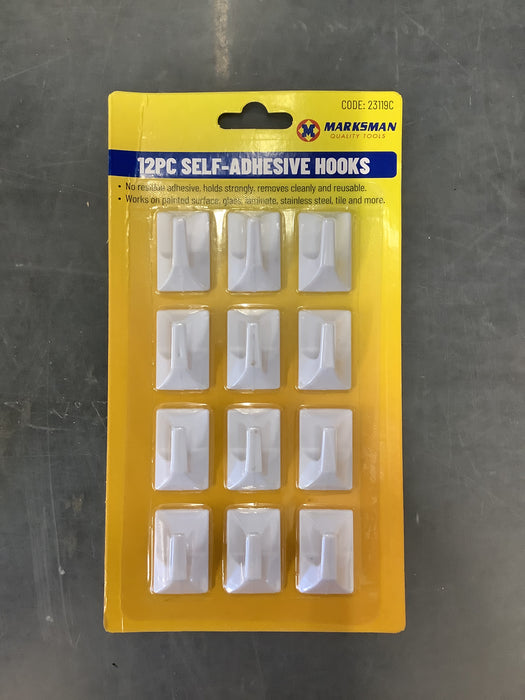 12pc self adhessive hookd