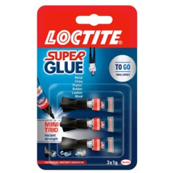 Loctite Mini Trio Gel 3 x 1g