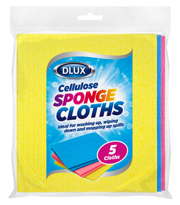 Cellulose Sponge Cloths 5pc