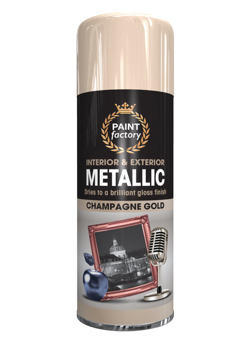 Spray Paint Metallic Champagne Gold 400ml