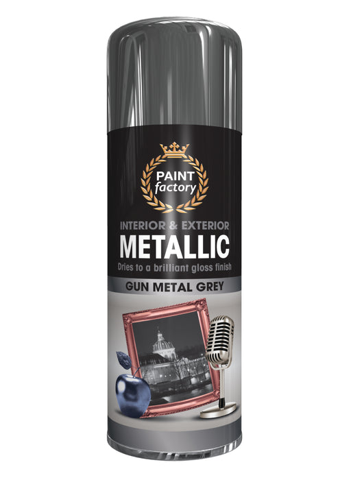 Spray Paint Metallic Gun Metal 400ml