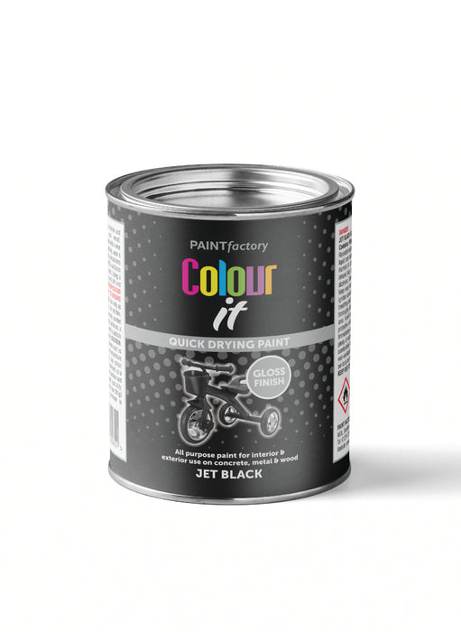 Paint Tin Black Gloss 300ml