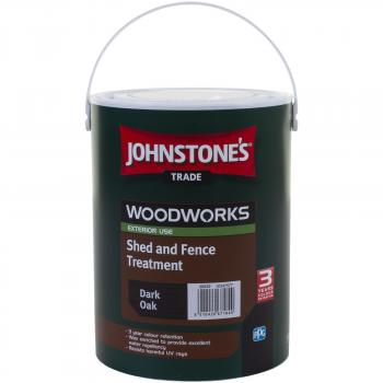Johnstone's Woodworks Shed & Fence Paint - Dark Oak 5L