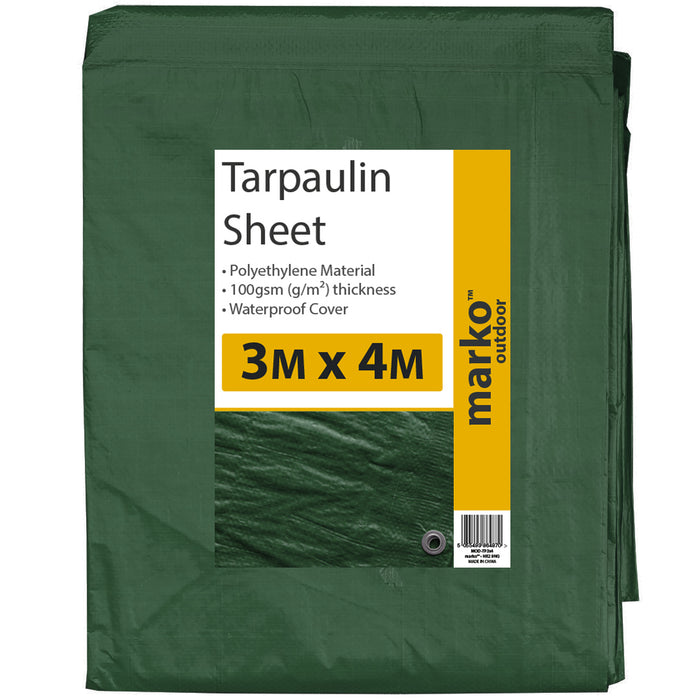 Tarpaulin Sheet 3M X 4M Green