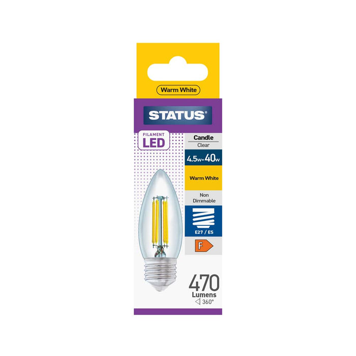 LED Filament Light Bulb BC 4.5w = 40w