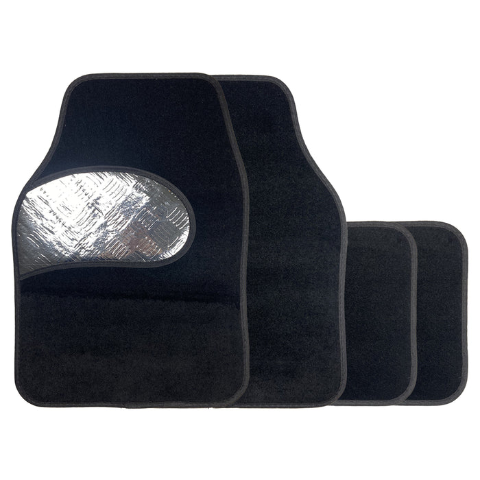 Alloy/Carpet Car Mats - Non Slip Back