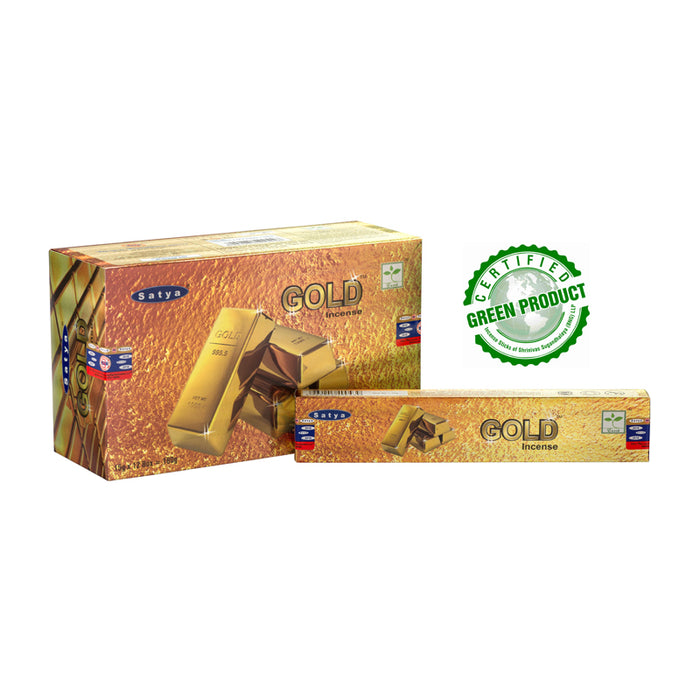 Satya Gold Incense Box