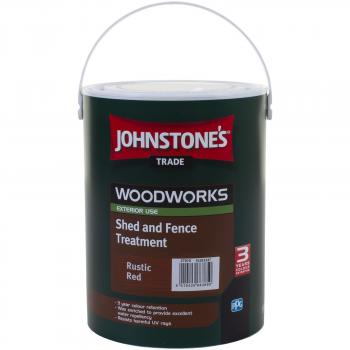 Johnstone's Woodworks Shed & Fence Paint - Rustic Red 5L