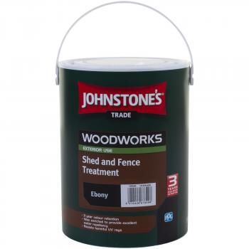 Johnstone's Woodworks Shed & Fence Paint - Ebony 5L