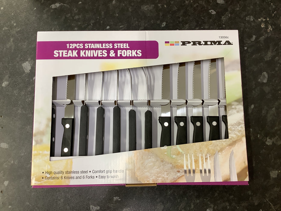 12pc steak knives and forks