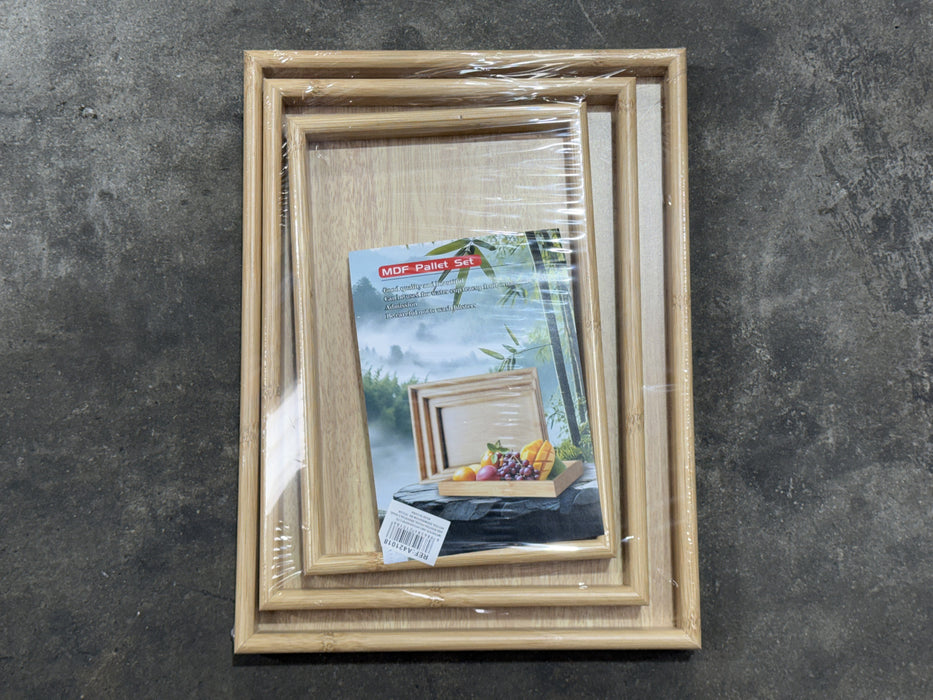 Wooden Trays 3pc