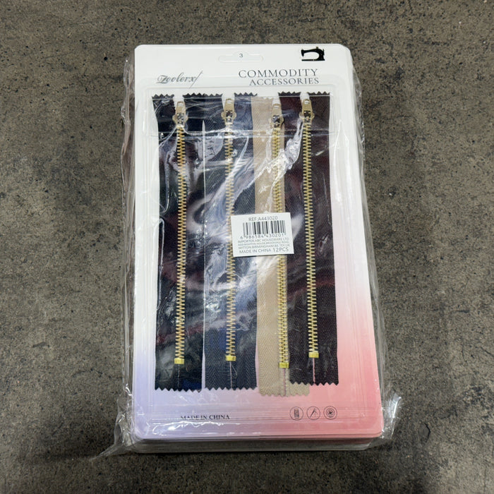 Zippers 4pc
