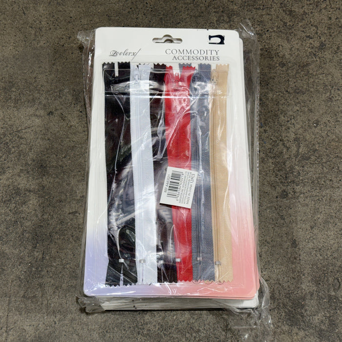 Zippers 6pc