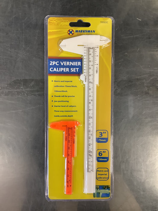 2pc vernier caliper set