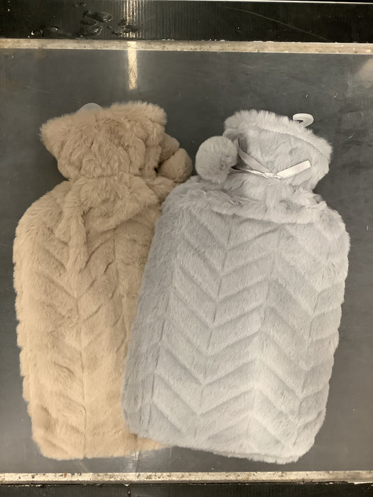 1.7l hot water bottle faux fur