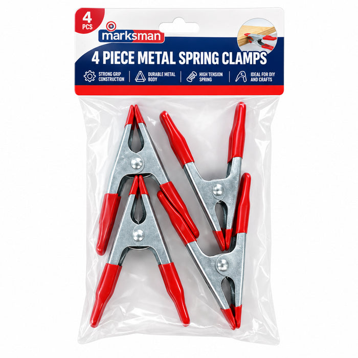 4pc metal spring clamps
