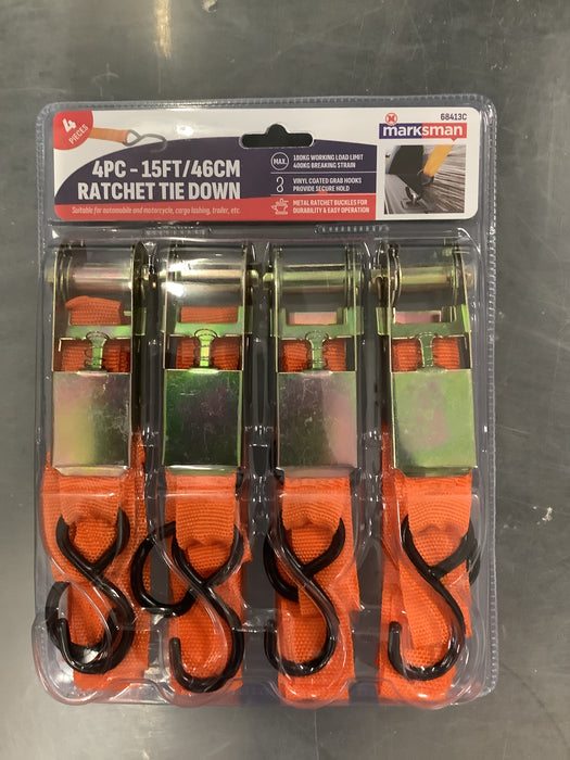 4pc ratchet tie down