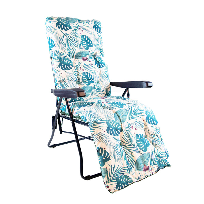 Sun Lounger - Tropical Leaves