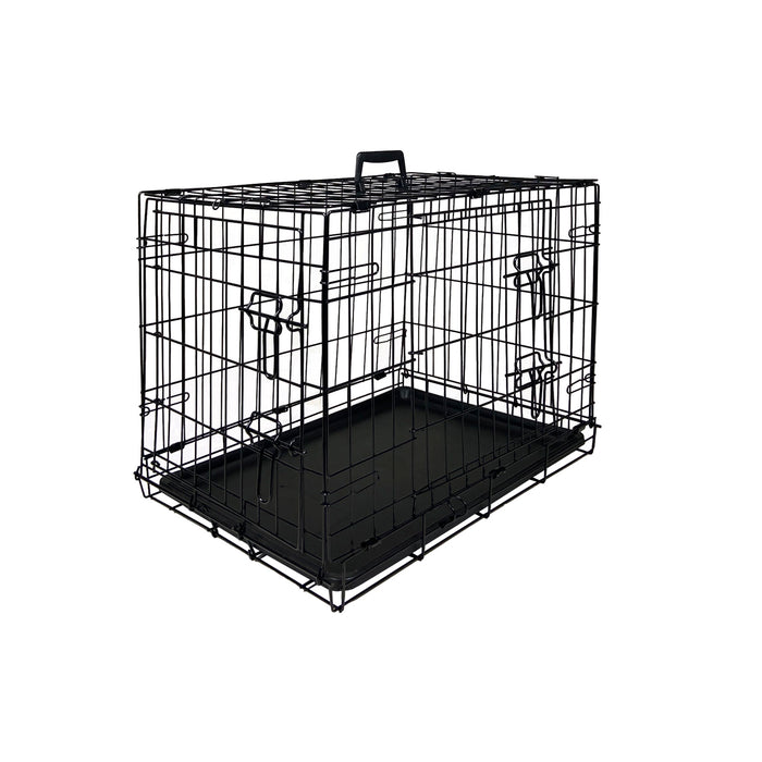 24" Metal 2 Door Pet Crate