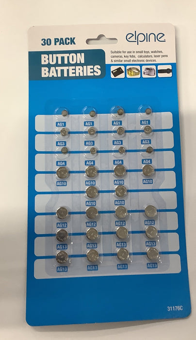 30pk button batterys