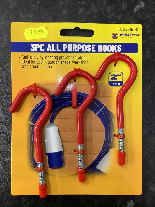 All Purpose Hooks 3pc