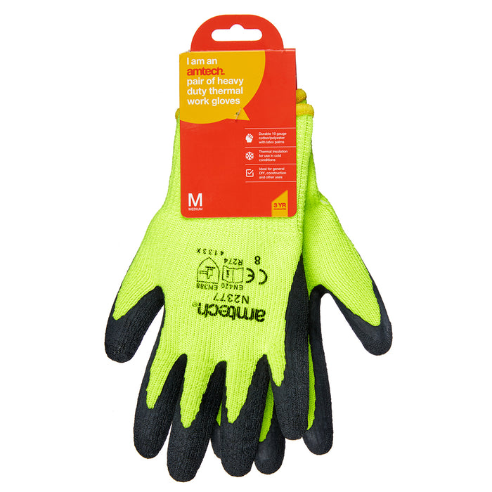 Heavy Duty Thermal Work Gloves, Medium