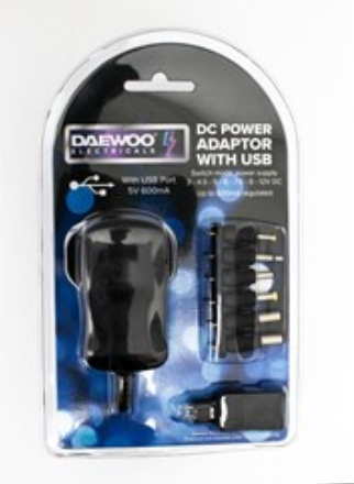 DC Power Adapters With USB