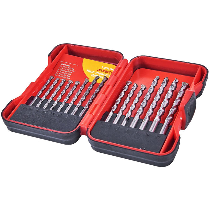 Masonry Drill Bit Set 15pc