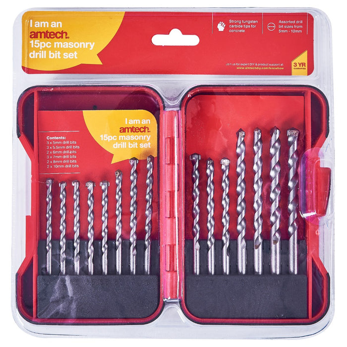 Masonry Drill Bit Set 15pc