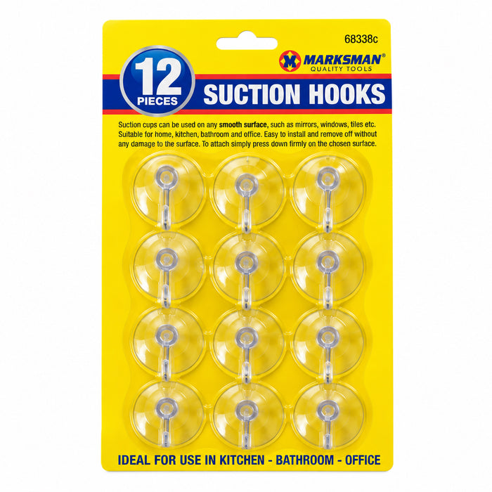 12pc suction hooks
