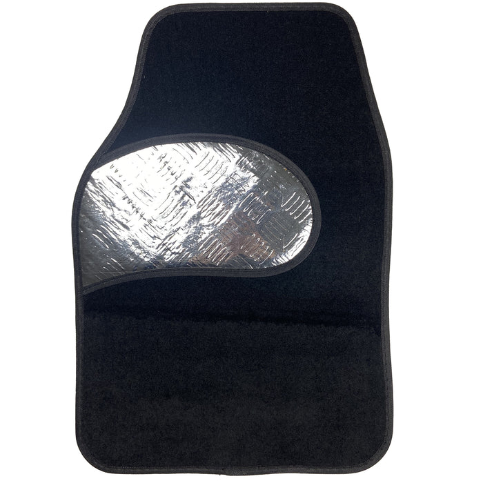Alloy/Carpet Car Mats - Non Slip Back