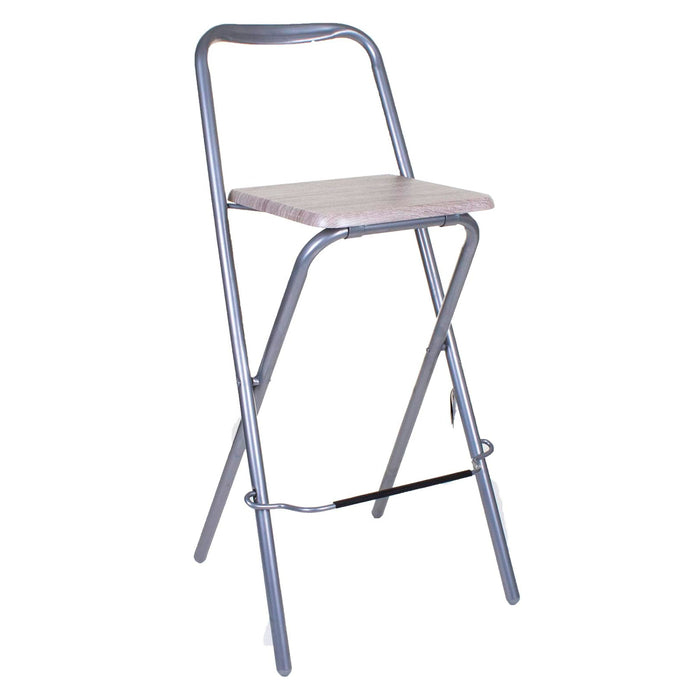 Kempsey Folding Bar Stool - Wood Effect