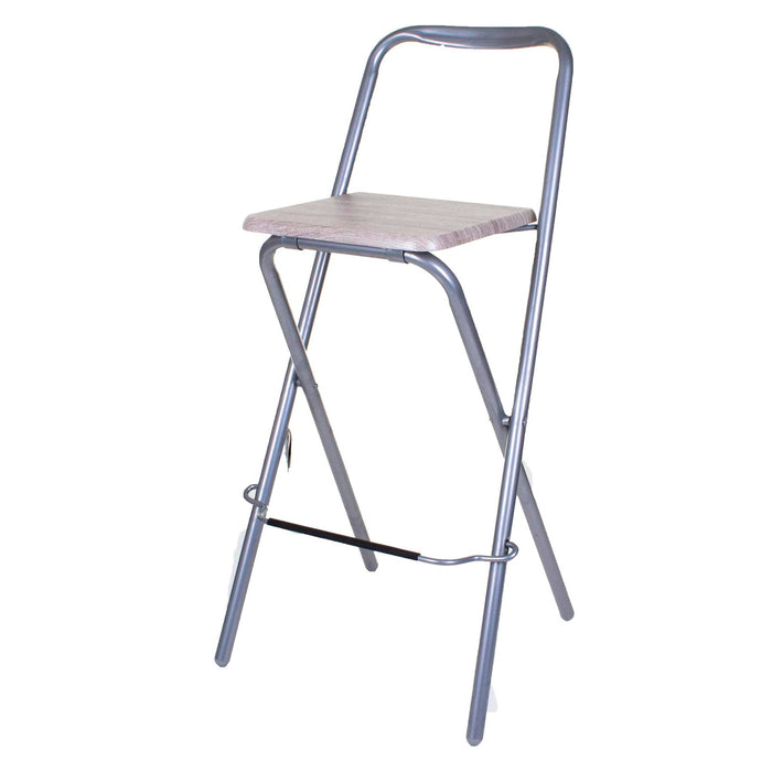 Kempsey Folding Bar Stool - Wood Effect